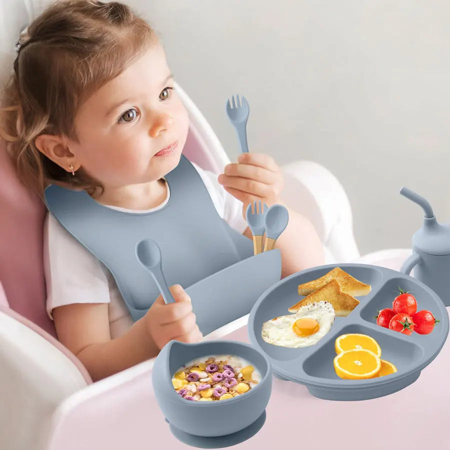 Juego de 8 Piezas de Vajilla Infantil