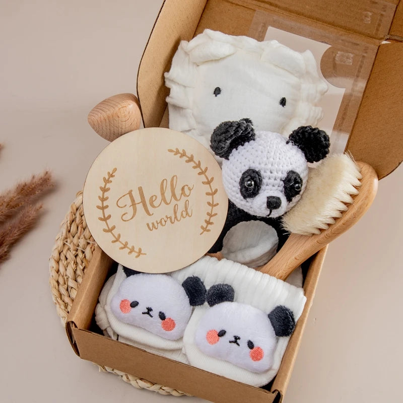 Manta de Algodón Reversible para Bebé + Set de Baño 7 Piezas