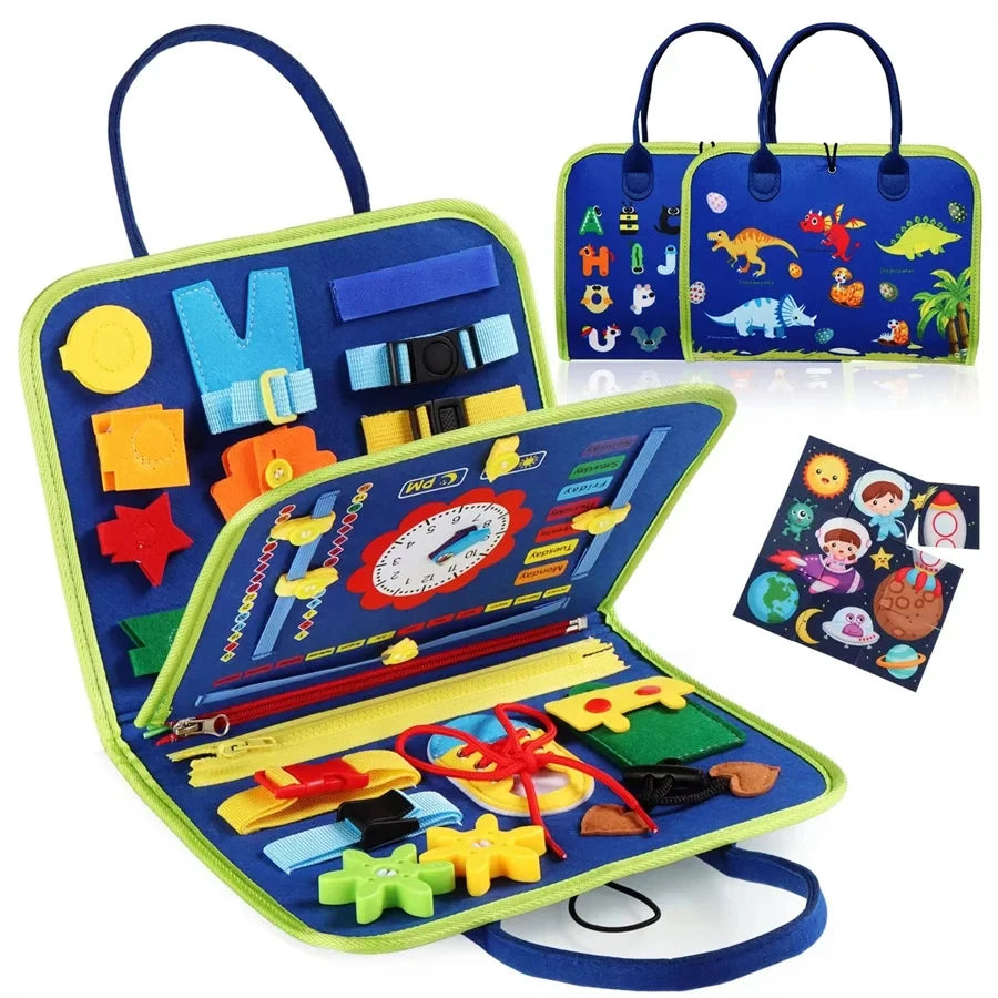 Busy Board Montessori – Juguete Educativo Sensorial para Niños