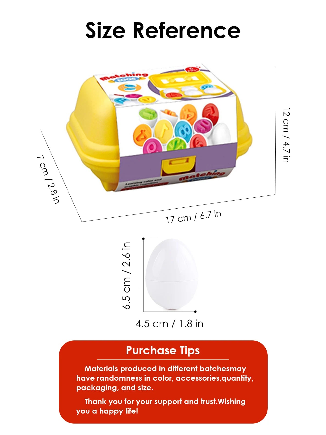 6 Piezas Huevos Inteligentes Montessori