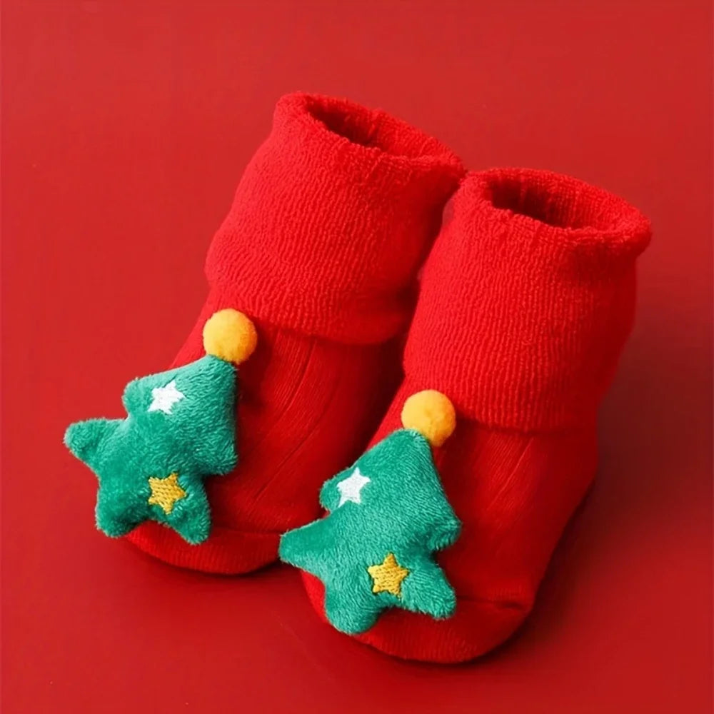 Calcetines antideslizantes navideños