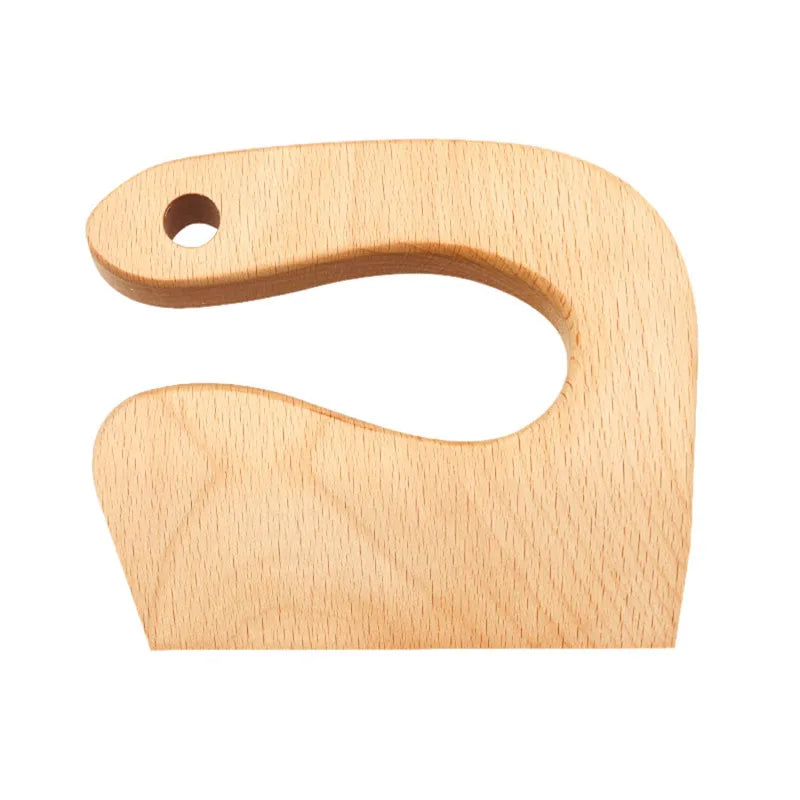 Cuchillo de Madera para Niños | Juguete Seguro para Cortar Frutas y Verduras | Montessori