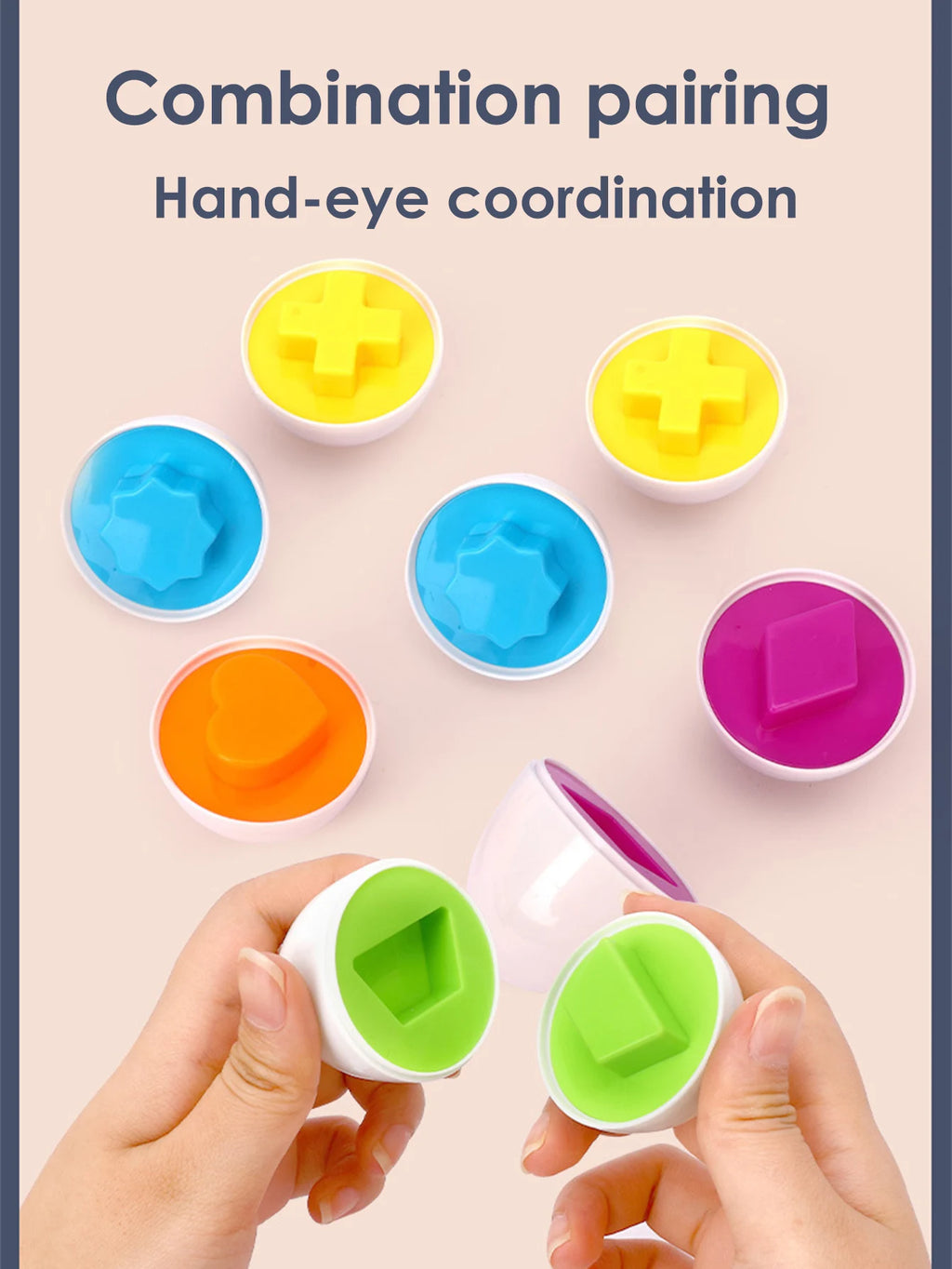 6 Piezas Huevos Inteligentes Montessori