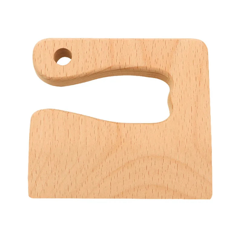 Cuchillo de Madera para Niños | Juguete Seguro para Cortar Frutas y Verduras | Montessori
