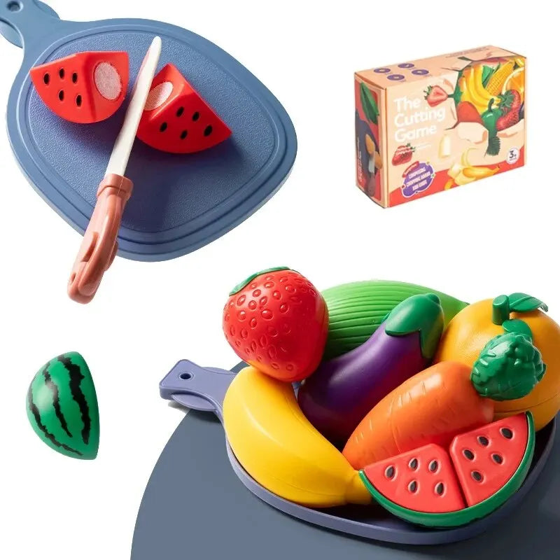 Juguetes de Cocina para Niños | Alimentos y Verduras de Juguete Montessori | Juego de Simulación e Interactivo