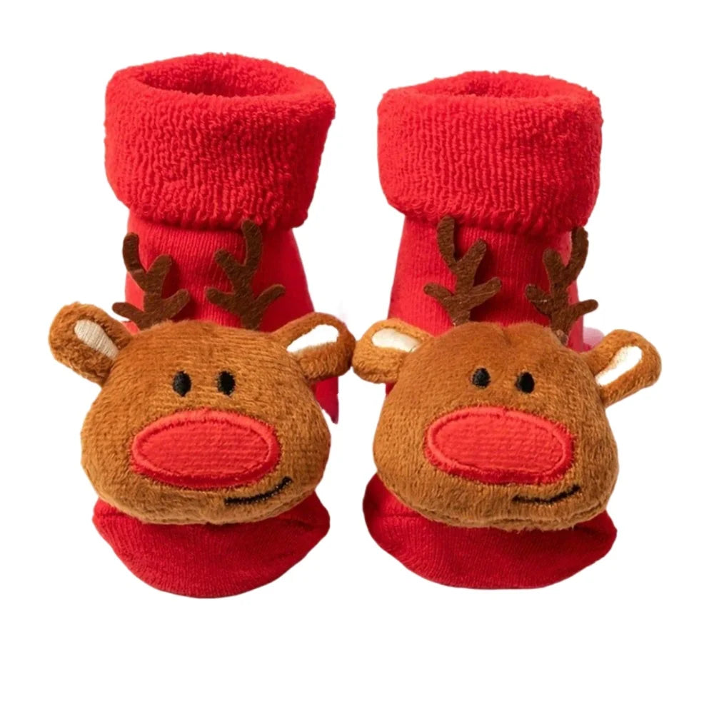 Calcetines antideslizantes navideños