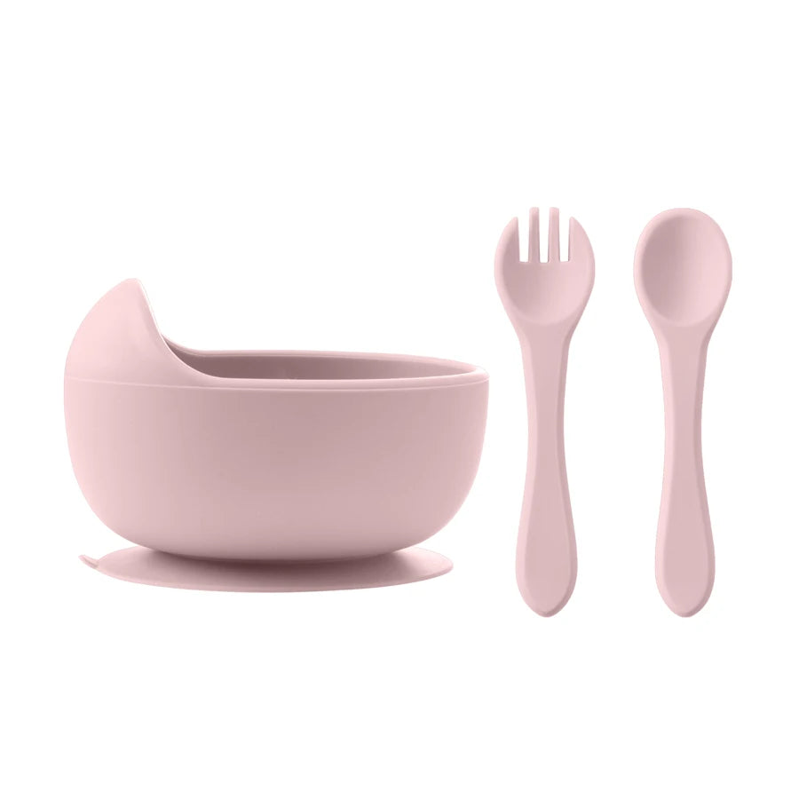 Juego de 3 Piezas de Vajilla de Silicona para Bebé