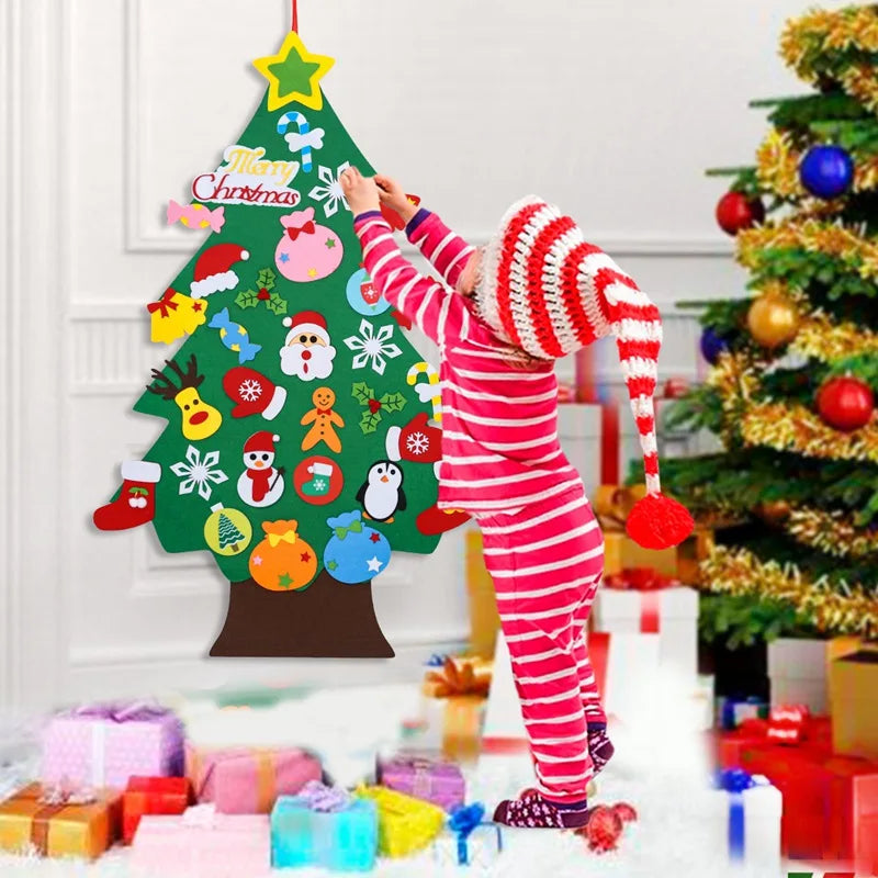 Árbol de Navidad de Fieltro DIY para Niños