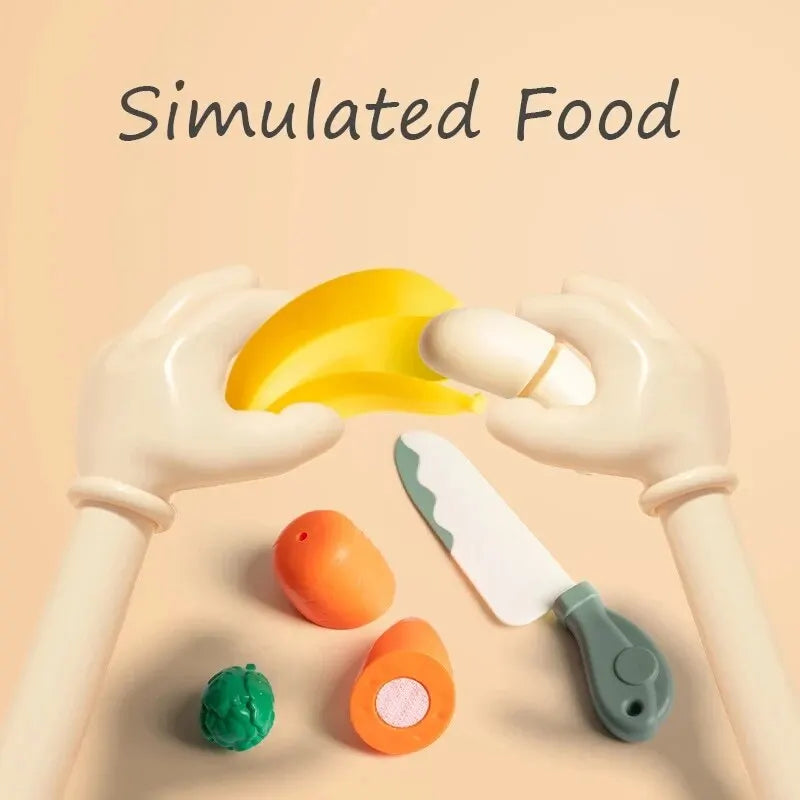 Juguetes de Cocina para Niños | Alimentos y Verduras de Juguete Montessori | Juego de Simulación e Interactivo